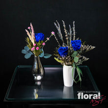 Load image into Gallery viewer, Blue Rose Preserved Arrangements