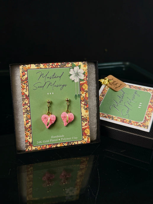 Local Handmade Gold-Plated Earrings - 1 Charm