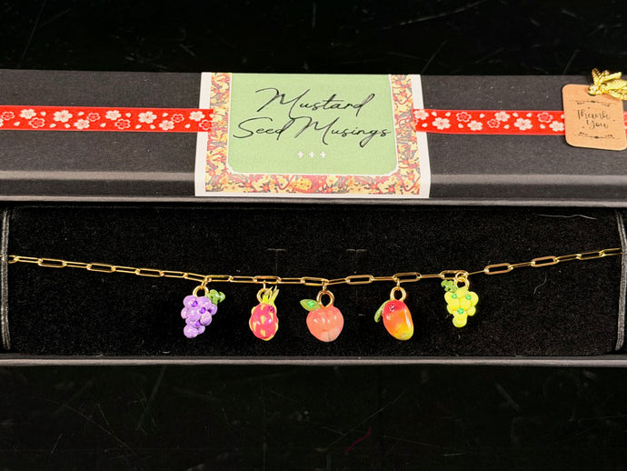 Local Handmade Gold-Plated Necklace - 5 Charms