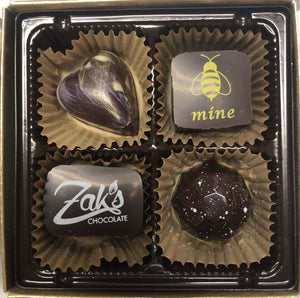 Zak's Local Artisanal Chocolate - 4 Piece Box - North Scottsdale Floral